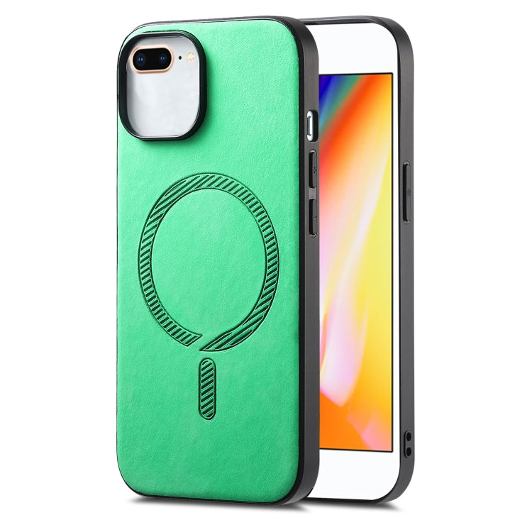 Solid Color Retro Magsafe PU Back Cover Phone Case, For iPhone XR, For iPhone 7 Plus / 8 Plus