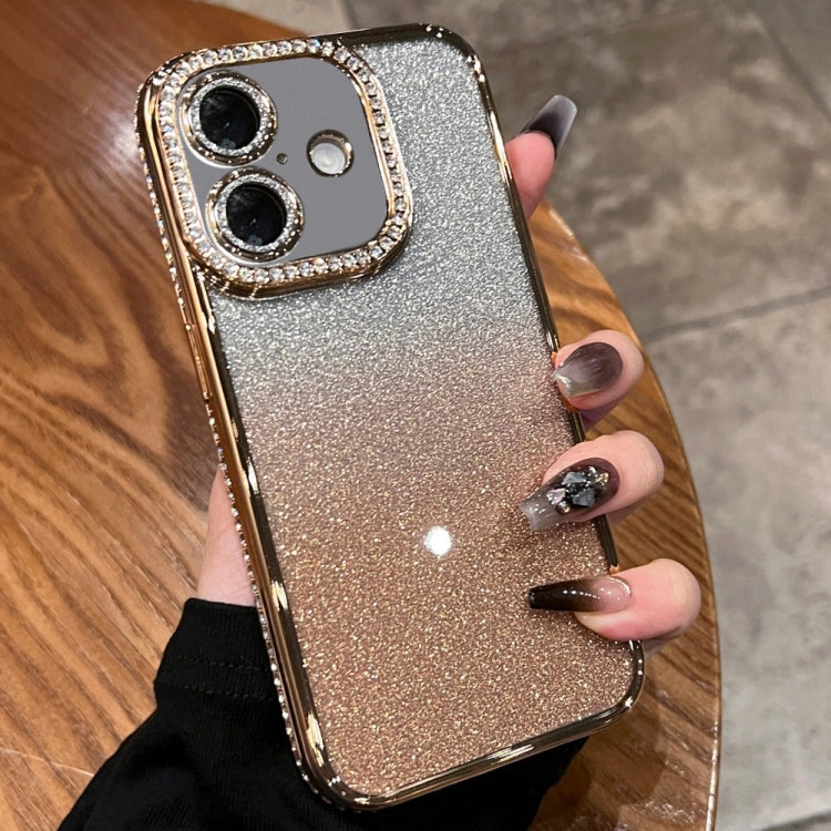 Diamond Gradient Glitter TPU Phone Case, For iPhone 16 Pro Max, For iPhone 16 Pro, For iPhone 16 Plus, For iPhone 16, For iPhone 15 Pro Max