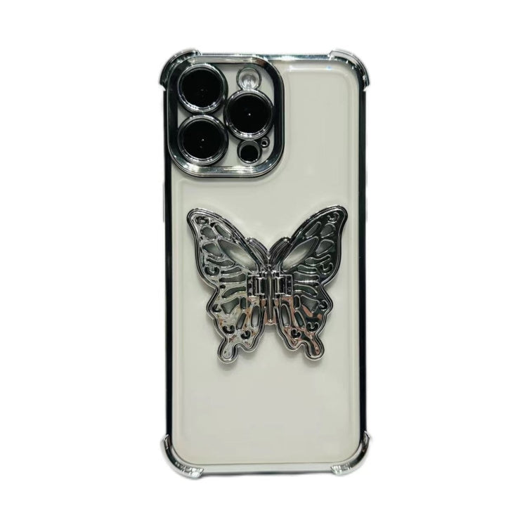 Electrpolated 3D Butterfly Holder TPU Phone Case, For iPhone X / XS, For iPhone 7 Plus / 8 Plus