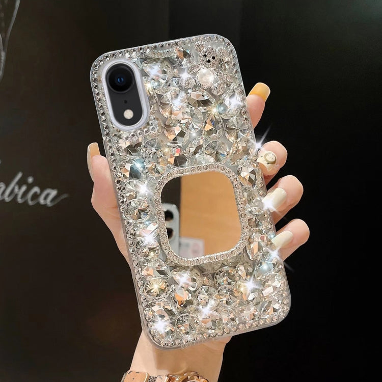 Mirror Handmade Bling Rhinestone PC Phone Case, For iPhone XR, For iPhone XS Max, For iPhone SE 2022 / 7 / 8, For iPhone X / XS, For iPhone 7 Plus / 8 Plus