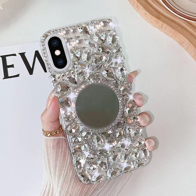 Mirror Handmade Bling Rhinestone PC Phone Case, For iPhone XR, For iPhone XS Max, For iPhone SE 2022 / 7 / 8, For iPhone X / XS, For iPhone 7 Plus / 8 Plus