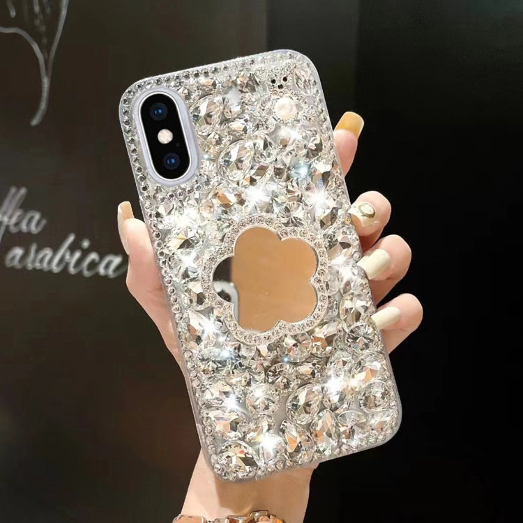 Mirror Handmade Bling Rhinestone PC Phone Case, For iPhone XR, For iPhone XS Max, For iPhone SE 2022 / 7 / 8, For iPhone X / XS, For iPhone 7 Plus / 8 Plus