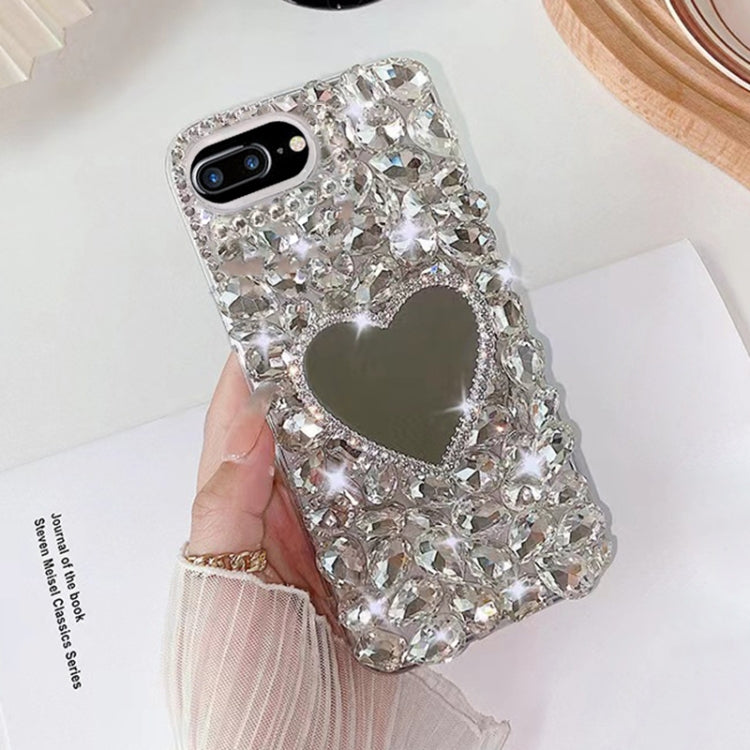 Mirror Handmade Bling Rhinestone PC Phone Case, For iPhone XR, For iPhone XS Max, For iPhone SE 2022 / 7 / 8, For iPhone X / XS, For iPhone 7 Plus / 8 Plus