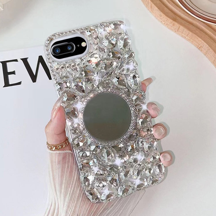 Mirror Handmade Bling Rhinestone PC Phone Case, For iPhone XR, For iPhone XS Max, For iPhone SE 2022 / 7 / 8, For iPhone X / XS, For iPhone 7 Plus / 8 Plus