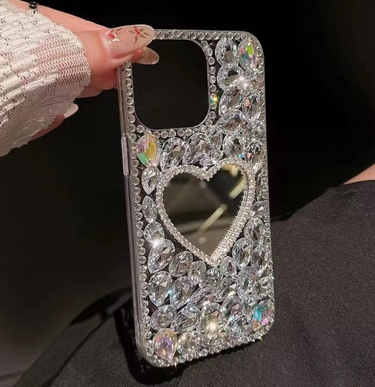 Mirror Handmade Bling Rhinestone PC Phone Case, For iPhone XR, For iPhone XS Max, For iPhone SE 2022 / 7 / 8, For iPhone X / XS, For iPhone 7 Plus / 8 Plus