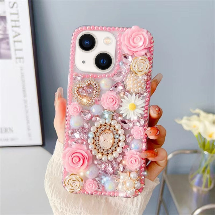 Diamond Inlaid Rose PC Phone Case, For iPhone 13 mini, For iPhone 12, For iPhone 12 Pro Max, For iPhone 12 Pro, For iPhone 12 mini, For iPhone 11 Pro Max, For iPhone 11, For iPhone 11 Pro