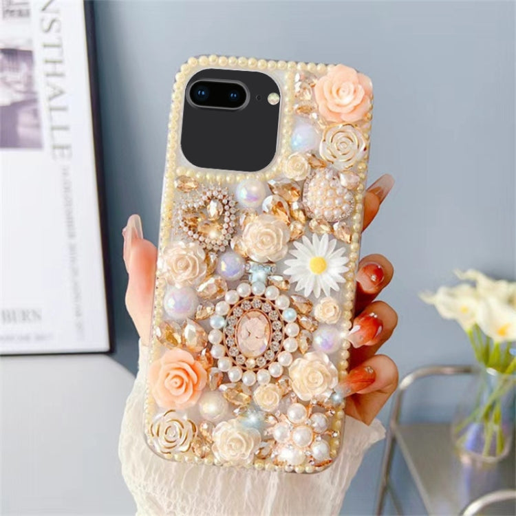 Diamond Inlaid Rose PC Phone Case, For iPhone XR, For iPhone XS Max, For iPhone 7 / 8, For iPhone X / XS, For iPhone 7 Plus / 8 Plus