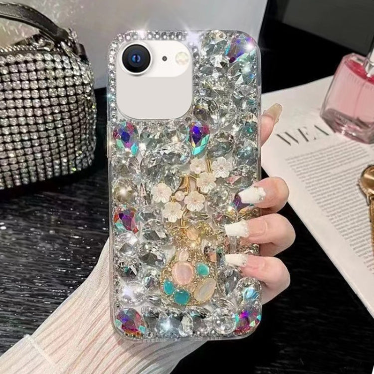 Plum Blossom Handmade Diamond Inlay PC Phone Case, For iPhone 12 mini, For iPhone 11 Pro Max, For iPhone 11, For iPhone 11 Pro, For iPhone XR, For iPhone XS Max, For iPhone SE 2022 /  7 / 8, For iPhone X / XS, For iPhone 7 Plus / 8 Plus