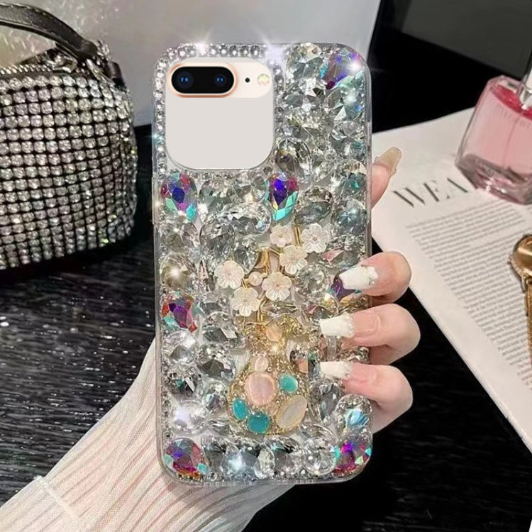 Plum Blossom Handmade Diamond Inlay PC Phone Case, For iPhone 12 mini, For iPhone 11 Pro Max, For iPhone 11, For iPhone 11 Pro, For iPhone XR, For iPhone XS Max, For iPhone SE 2022 /  7 / 8, For iPhone X / XS, For iPhone 7 Plus / 8 Plus