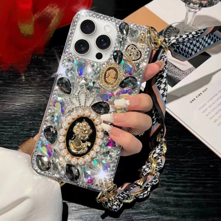 Handmade Diamond Purple Gemstone Scarf Bracelet PC Phone Case, For iPhone 12 mini, For iPhone 11 Pro Max, For iPhone 11, For iPhone 11 Pro, For iPhone XR, For iPhone XS Max, For iPhone SE 2022 /  7 / 8, For iPhone X / XS, For iPhone 7 Plus / 8 Plus