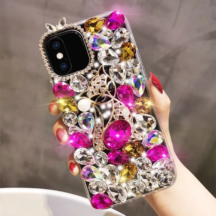 Handmade Bling Rhinestone Gemstone Fox PC Phone Case, For iPhone XR, For iPhone XS Max, For iPhone SE 2022 /  7 / 8, For iPhone X / XS, For iPhone 7 Plus / 8 Plus