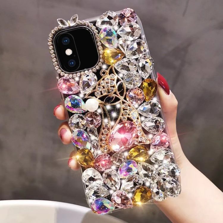 Handmade Bling Rhinestone Gemstone Fox PC Phone Case, For iPhone XR, For iPhone XS Max, For iPhone SE 2022 /  7 / 8, For iPhone X / XS, For iPhone 7 Plus / 8 Plus