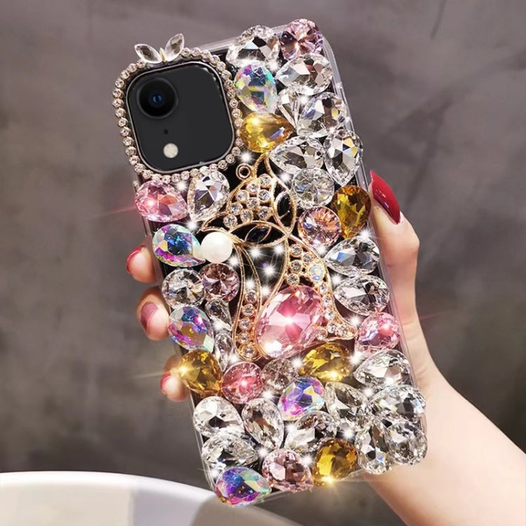 Handmade Bling Rhinestone Gemstone Fox PC Phone Case, For iPhone XR, For iPhone XS Max, For iPhone SE 2022 /  7 / 8, For iPhone X / XS, For iPhone 7 Plus / 8 Plus