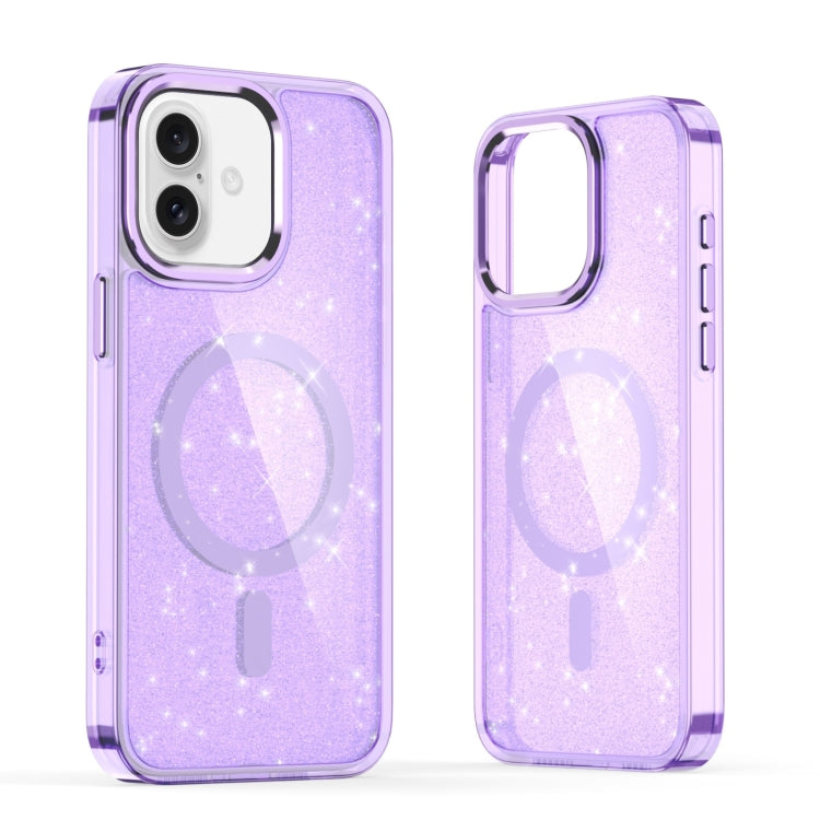 Glitter MagSafe Shockproof Phone Case, For iPhone 16 Pro Max, For iPhone 16 Pro, For iPhone 16 Plus, For iPhone 16, For iPhone 15 Pro Max, For iPhone 15 Pro