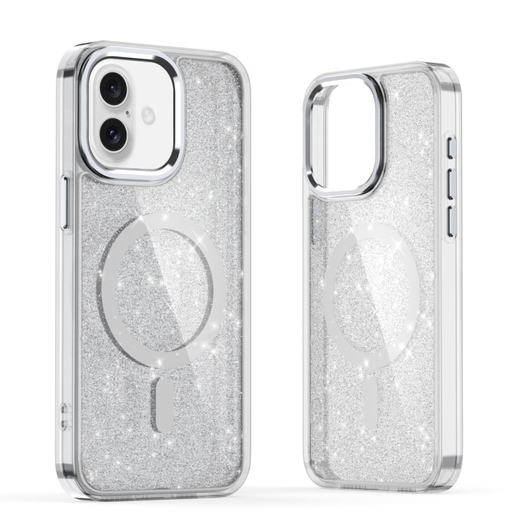 Glitter MagSafe Shockproof Phone Case, For iPhone 16 Pro Max, For iPhone 16 Pro, For iPhone 16 Plus, For iPhone 16, For iPhone 15 Pro Max, For iPhone 15 Pro