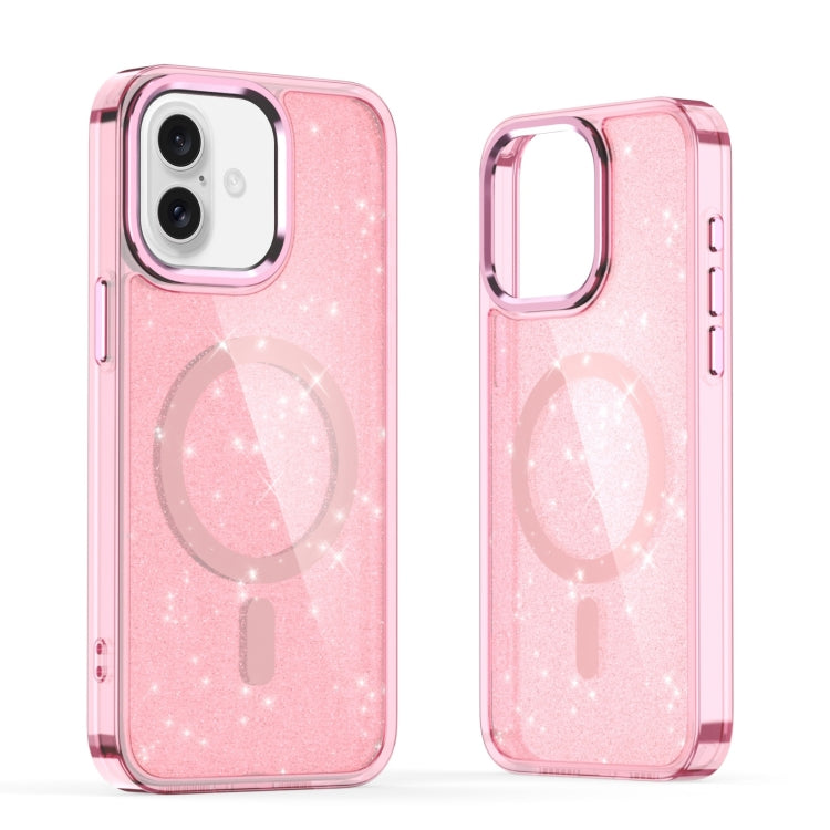 Glitter MagSafe Shockproof Phone Case, For iPhone 16 Pro Max, For iPhone 16 Pro, For iPhone 16 Plus, For iPhone 16, For iPhone 15 Pro Max, For iPhone 15 Pro