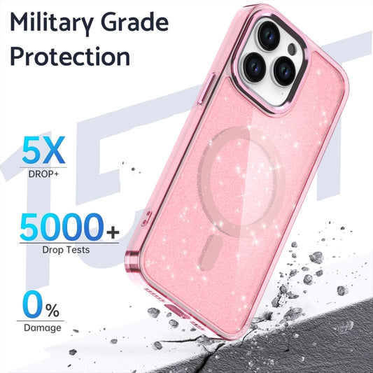 Glitter MagSafe Shockproof Phone Case, For iPhone 16 Pro Max, For iPhone 16 Pro, For iPhone 16 Plus, For iPhone 16, For iPhone 15 Pro Max, For iPhone 15 Pro