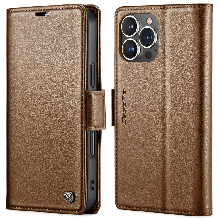 CaseMe 023 Butterfly Buckle Litchi Texture RFID Anti-theft Leather Phone Case, For iPhone 16e, For iPhone 16 Pro Max, For iPhone 16 Pro, For iPhone 16 Plus, For iPhone 16