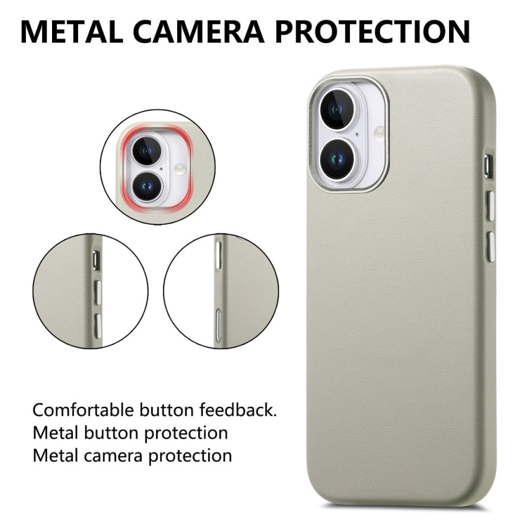 Electroplated Metal Button MagSafe Phone Case, For iPhone 16 Pro Max, For iPhone 16 Pro, For iPhone 16 Plus, For iPhone 16