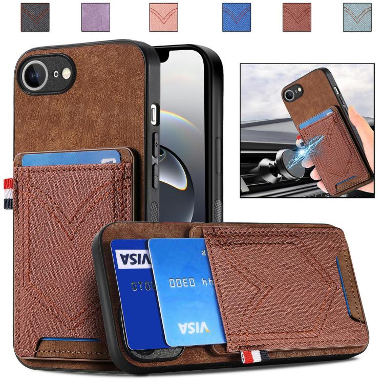 Denim Texture Leather Skin Phone Case with Card Slot, For iPhone 16 Pro Max, For iPhone 16 Pro, For iPhone 16 Plus, For iPhone 16, iPhone 16e