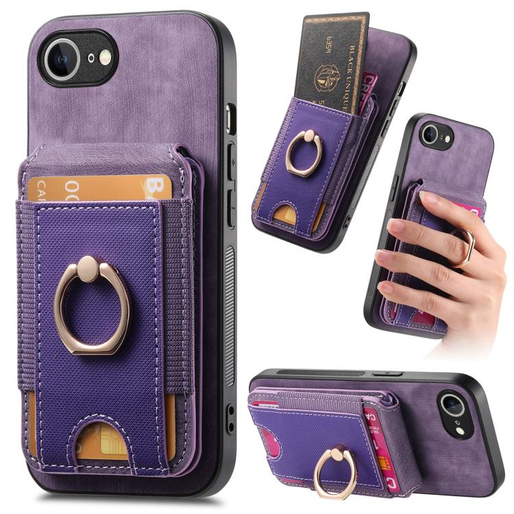 Retro Splitable Magnetic Stand Card Bag Leather Phone Case, For iPhone 16 Pro Max, For iPhone 16 Pro, For iPhone 16 Plus, For iPhone 16, iPhone 16e