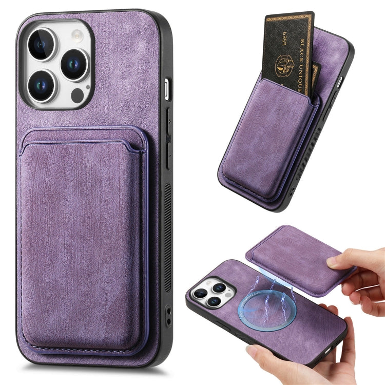 Retro Leather Card Bag Magnetic Phone Case, For iPhone 16 Pro Max, For iPhone 16 Pro, For iPhone 16 Plus, For iPhone 16, iPhone 16e