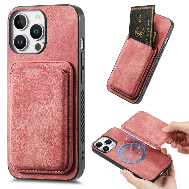 Retro Leather Card Bag Magnetic Phone Case, For iPhone 16 Pro Max, For iPhone 16 Pro, For iPhone 16 Plus, For iPhone 16, iPhone 16e