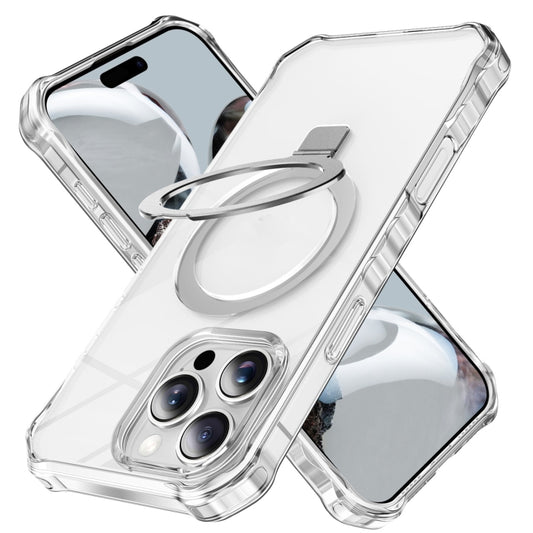 Clear Wave MagSafe Holder Phone Case, For iPhone 16 Pro Max, For iPhone 16 Pro, For iPhone 16 Plus, For iPhone 16