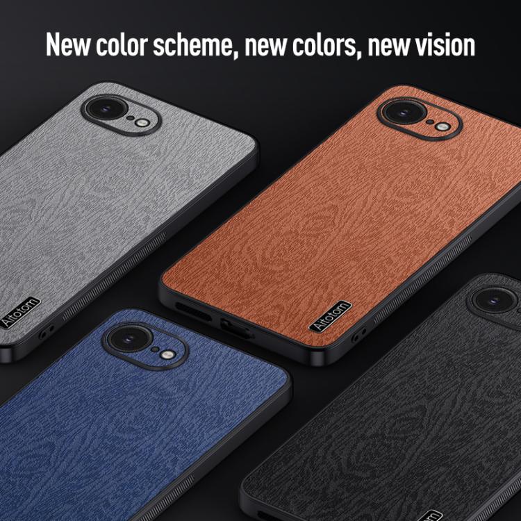 Tree Bark Leather Shockproof Phone Case, For iPhone 16e, For iPhone 16 Pro Max, For iPhone 16 Pro, For iPhone 16 Plus, For iPhone 16