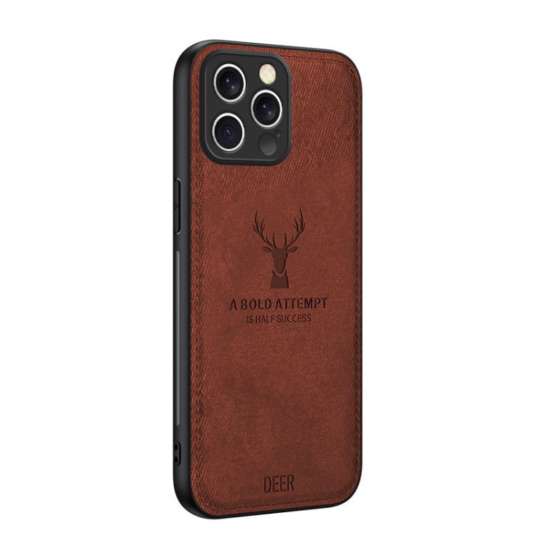 Deer Head Cloth Skin All-inclusive Phone Case, For iPhone 16 Pro Max, For iPhone 16 Pro, For iPhone 16 Plus, For iPhone 16