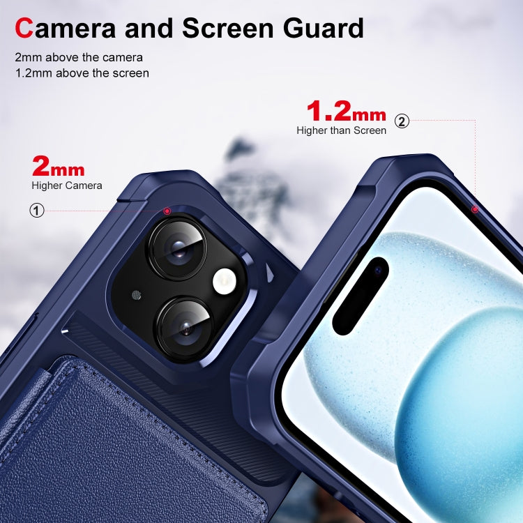 ENKAY Hat-Prince Card Slot Wallet TPU Back Leather Phone Case with Lens Film, For iPhone 15 Plus, For iPhone 15, For iPhone 14 Plus, For iPhone 14, For iPhone 14 Pro, For iPhone 14 Pro Max