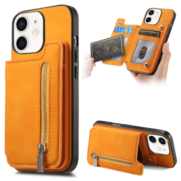 Retro MagSafe Zipper Wallet Card Bag Back Phone Case, For iPhone 11 Pro Max, For iPhone 11, For iPhone 11 Pro, For iPhone XR