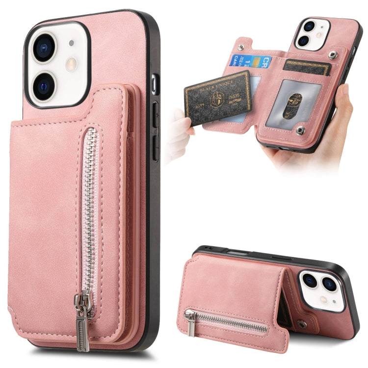 Retro MagSafe Zipper Wallet Card Bag Back Phone Case, For iPhone 11 Pro Max, For iPhone 11, For iPhone 11 Pro, For iPhone XR