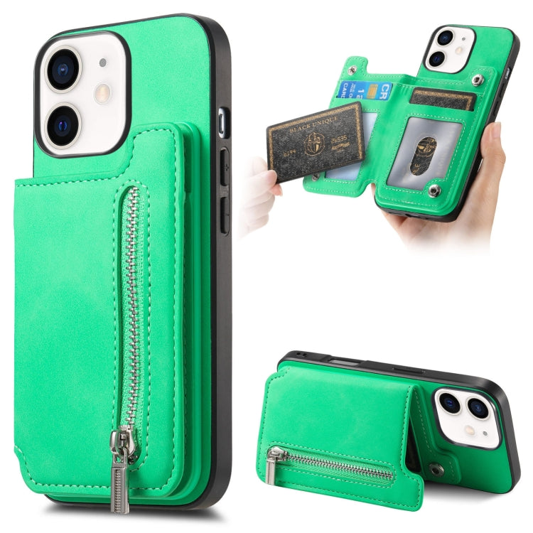 Retro MagSafe Zipper Wallet Card Bag Back Phone Case, For iPhone 11 Pro Max, For iPhone 11, For iPhone 11 Pro, For iPhone XR