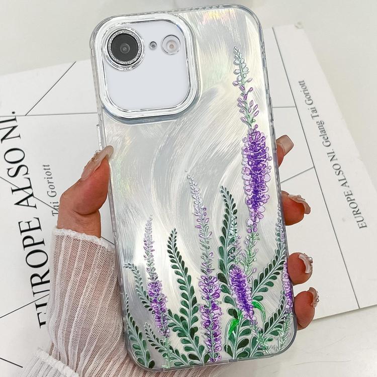 Electroplating Flowers Plants Texture TPU Phone Case, For iPhone 16e