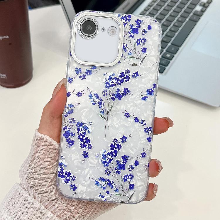 Electroplating Flowers Plants Texture TPU Phone Case, For iPhone 16e