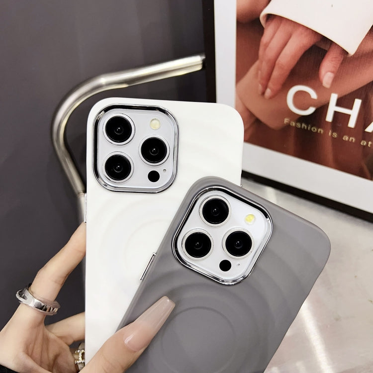 Wave MagSafe Silver Lens Frame TPU Phone Case, For iPhone 11, For iPhone 11 Pro