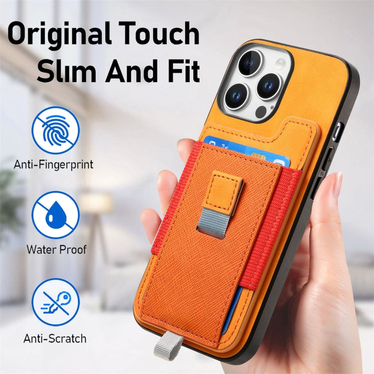 Retro Magsafe Cross Leather Pull-Out Card Bag Back Phone Case, For iPhone 16 Pro Max, For iPhone 16 Pro, For iPhone 16 Plus, For iPhone 16