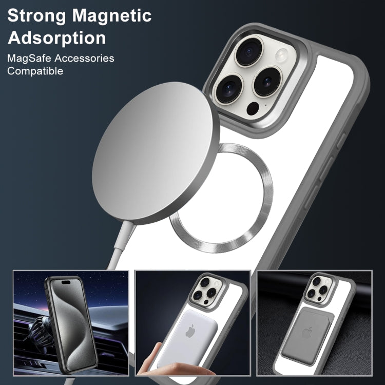 Plated CD Texture MagSafe Acrylic Hybrid TPU Phone Case, For iPhone 16 Pro Max, For iPhone 16 Pro, For iPhone 16 Plus, For iPhone 16, For iPhone 15 Pro Max