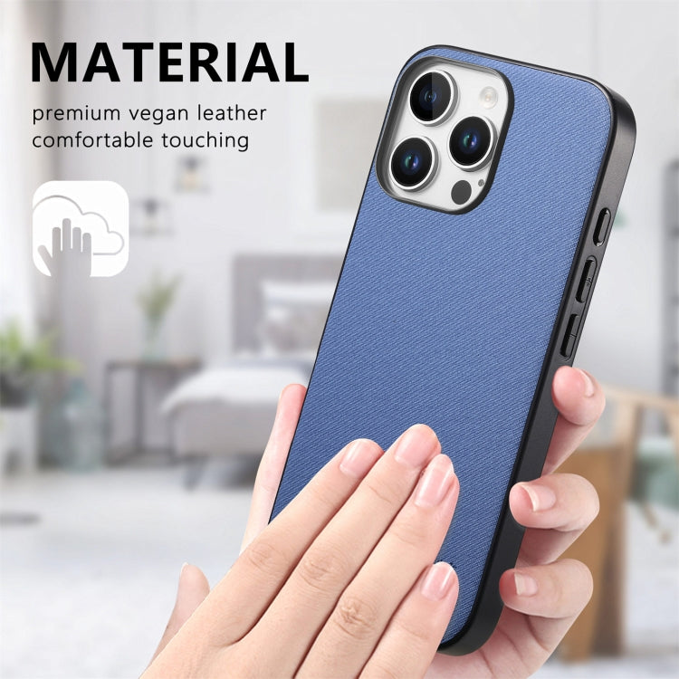 Twill Fabric Leather Skin Back Phone Case, For iPhone 11, For iPhone 11 Pro, For iPhone X / XS