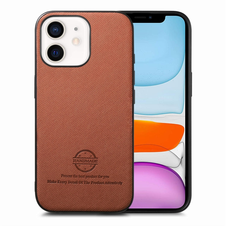 Twill Fabric Leather Skin Back Phone Case, For iPhone 11, For iPhone 11 Pro, For iPhone X / XS