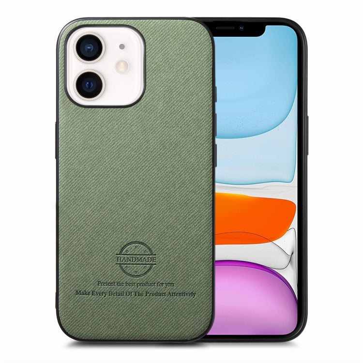 Twill Fabric Leather Skin Back Phone Case, For iPhone 11, For iPhone 11 Pro, For iPhone X / XS