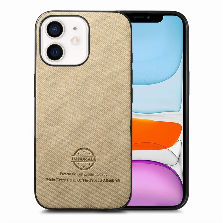 Twill Fabric Leather Skin Back Phone Case, For iPhone 11, For iPhone 11 Pro, For iPhone X / XS