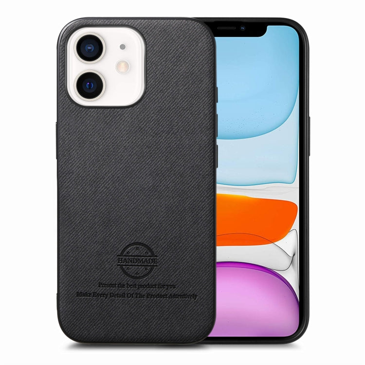 Twill Fabric Leather Skin Back Phone Case, For iPhone 11, For iPhone 11 Pro, For iPhone X / XS