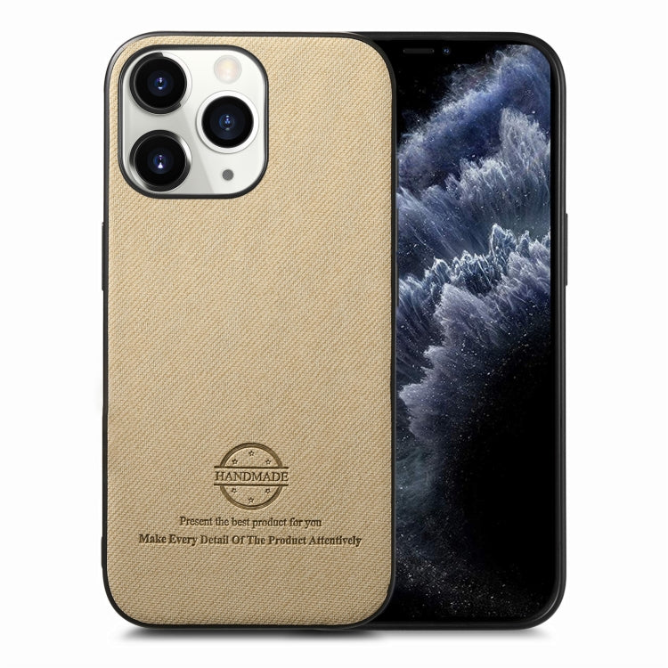 Twill Fabric Leather Skin Back Phone Case, For iPhone 11, For iPhone 11 Pro, For iPhone X / XS