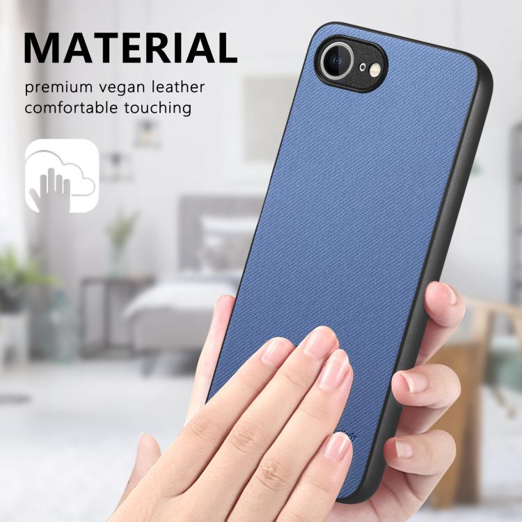 Twill Fabric Leather Skin Back Phone Case, For iPhone 16e, For iPhone 16 Pro Max, For iPhone 16 Pro, For iPhone 16 Plus