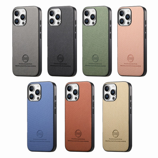 Twill Fabric Leather Skin Back Phone Case, For iPhone 11, For iPhone 11 Pro, For iPhone X / XS