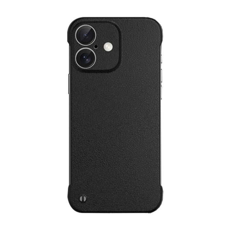 Frameless Litchi Texture PC Phone Case, For iPhone 16 Pro Max, For iPhone 16 Pro, For iPhone 16 Plus, For iPhone 16, For iPhone 15 Pro Max, For iPhone 15 Pro, For iPhone 15 Plus, For iPhone 15