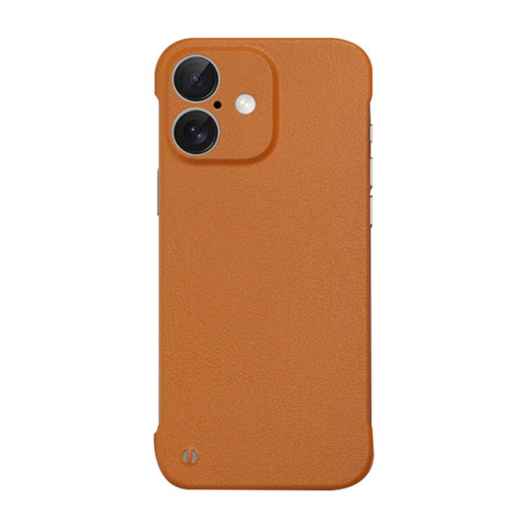 Frameless Litchi Texture PC Phone Case, For iPhone 16 Pro Max, For iPhone 16 Pro, For iPhone 16 Plus, For iPhone 16, For iPhone 15 Pro Max, For iPhone 15 Pro, For iPhone 15 Plus, For iPhone 15