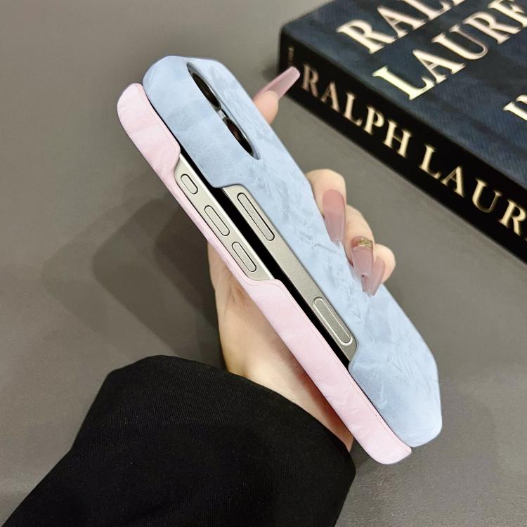 Velvet Leather PC Half Coverage Phone Case, For iPhone 16 Pro Max, For iPhone 16 Pro, For iPhone 16 Plus, For iPhone 16, For iPhone 15 Pro Max, For iPhone 15 Pro, For iPhone 15 Plus, For iPhone 15